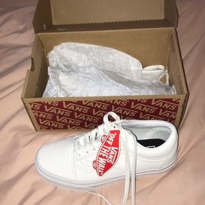 BRAND NEW White Vans!!